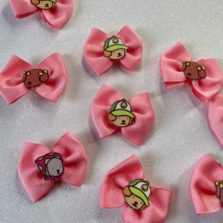 Laços bobgoods rosa- 10 unidades