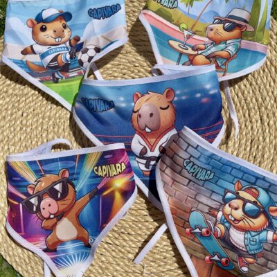 Bandanas Capivara Aventureira- 10 unidade (M)